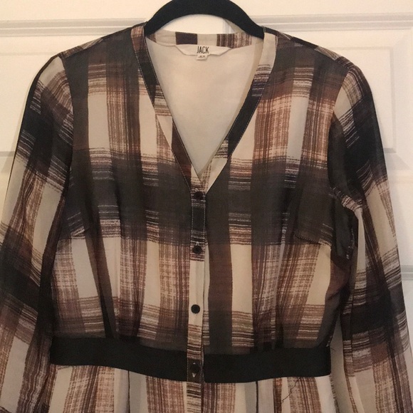 Jack purple and black plaid dress - Picture 2 of 5